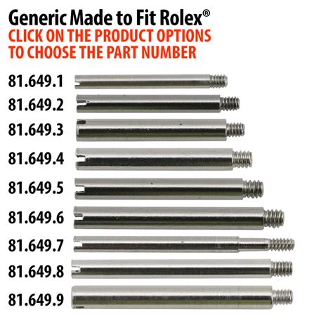 rolex watch band screws and pins